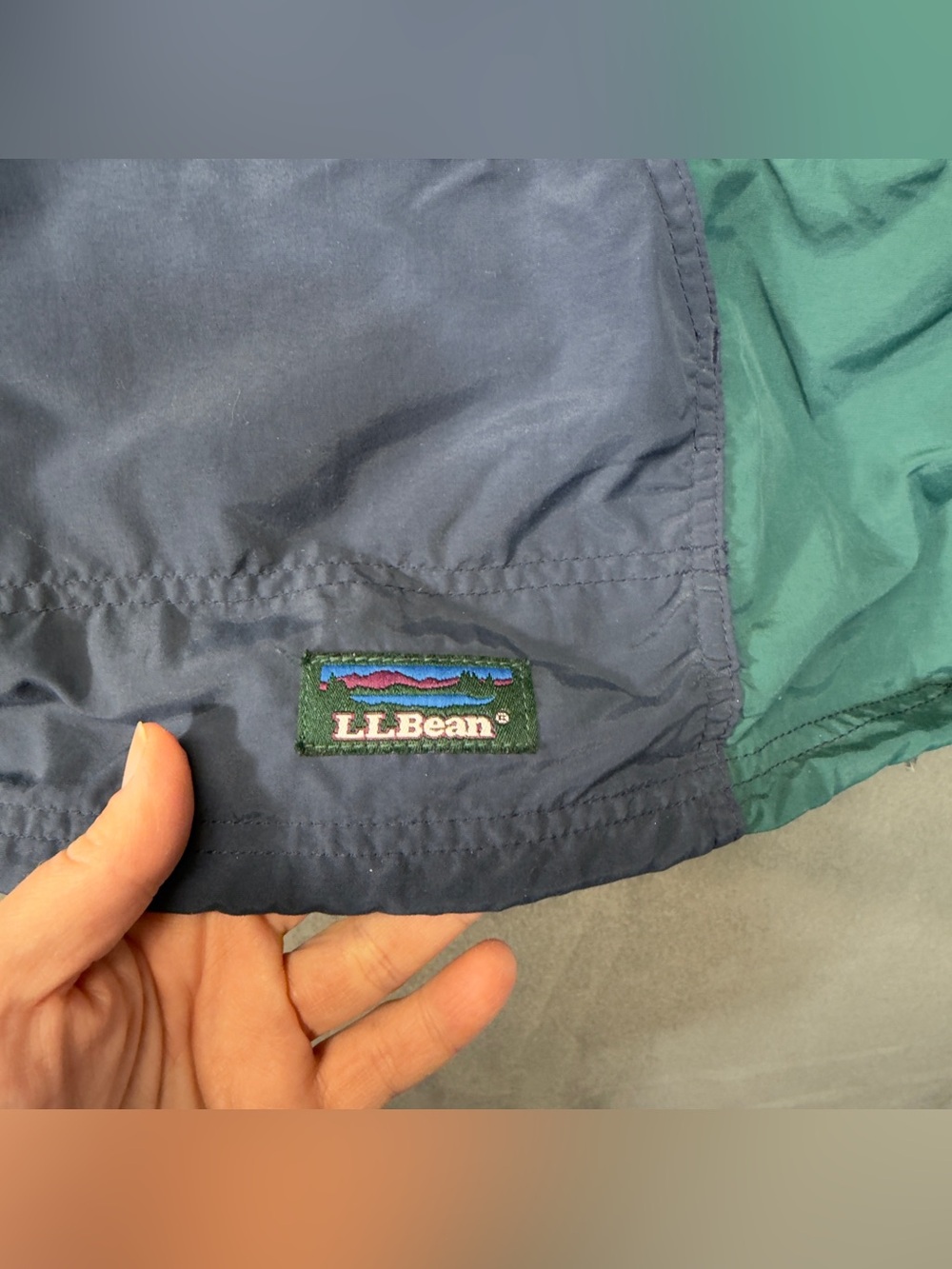 Vintage LL Bean Women's xl Aztec Anorak camping hiking pullover jacket 90s - Picture 7 of 15